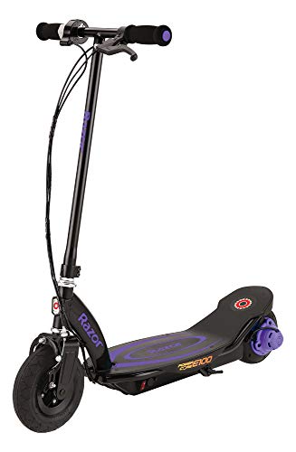 Razor Power Core E100 Electric Scooter - Black Deck - Purple - FFP