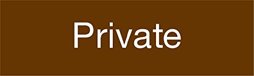 Panneau privé gravé plastique 2 plis National Marker signalétique porte marron