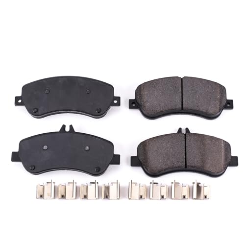 Image of PowerStop Front Brake Pads for Mercedes-Benz GLK250 2013-15 | Mercedes-Benz GLK350 2010-15 - Z17 Ceramic Brake Pads with Installation Hardware, 17-1406