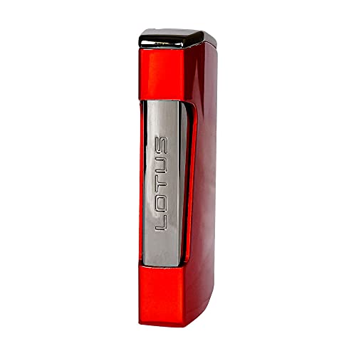 Encendedor Lotus Chroma Twin Antorcha Doble Metal Rojo miniatura 3