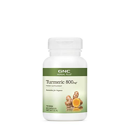 GNC Herbal Plus Turmeric 800mg, 60 C�psulas, Potente Antioxidante