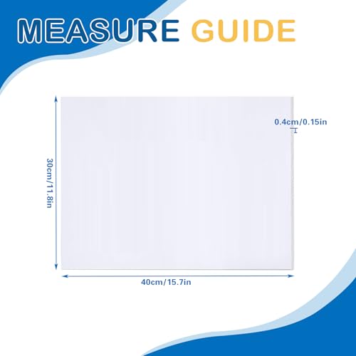 10 Stück Wellblech Kunststoff,30x40 x0,4 cm Kunststoffplatte PP Hohlplatte Wasserdichte Blank Yard Lawn Schilder für Garagenverkäufe und Immobilienverkäufe,Weiß