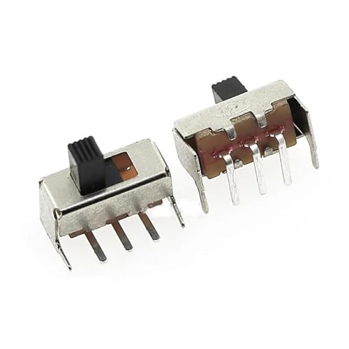 Interrupteur à bascule SS-12F23 1P2T avec poignée de 5mm pour circuits électroniques, lot de 100