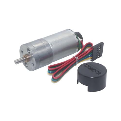 Moteur à engrenages 24V JGA25-371 avec encodeur de vitesse 12V 6V