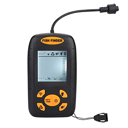 TIKATARER Buscador de Peces, Detecta la Posición de los Peces, Temperatura del Agua, Profundidad, Perfil Inferior con Retroiluminación LED, ángulo de Detección de 45° para Pesca, Uso