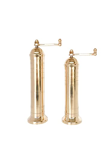 The Original European Salt And Pepper Mill 9” Brass Salt Mill #TOP2