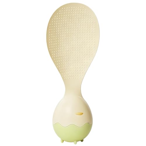 Rice Scoop - Eggshell Paddle Nonstick Server Upright | Self Standing Handle Heat Resistant Build Ergonomic Easy Grip Design for 
