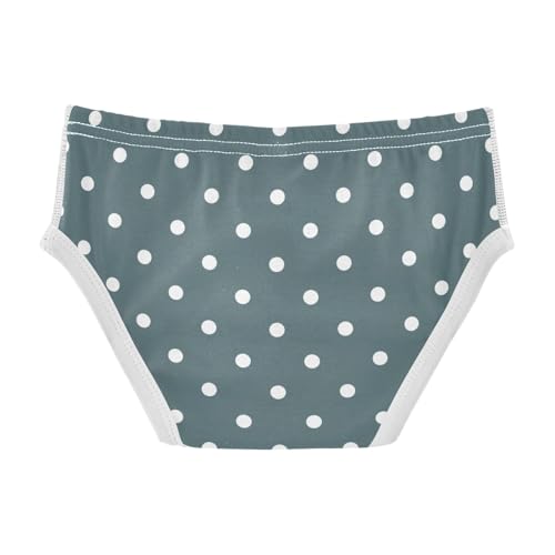 ODAWA White Polka Dots Blue Little Boy Boxer Briefs Boys Cotton Underwear Toddler Boxer Briefs 5t2