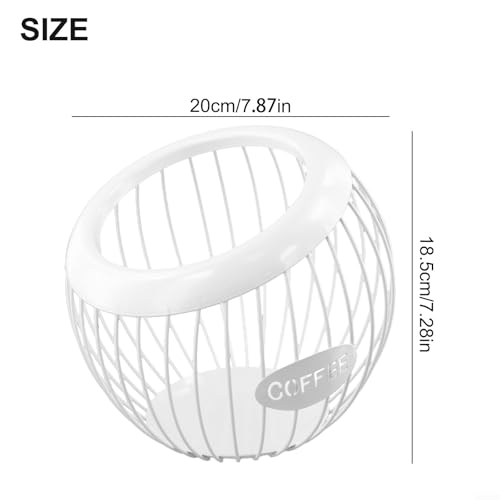 Support dosettes café capsules expresso panier blanc gain de place - 5