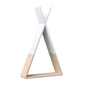 Nacnic- Étagère Murale Triangulaire Blanche; Style Nordique. Grande étagère Flottante. Rangement et Organisateur de décoration d’intérieur.