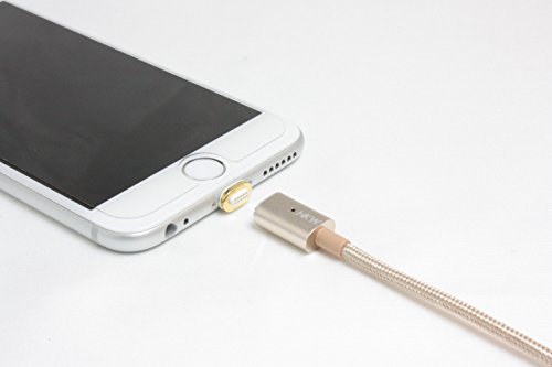 HKW Magnetic Lightning Charging Cable 4-Feet/1.2m For iPhone - Gold
