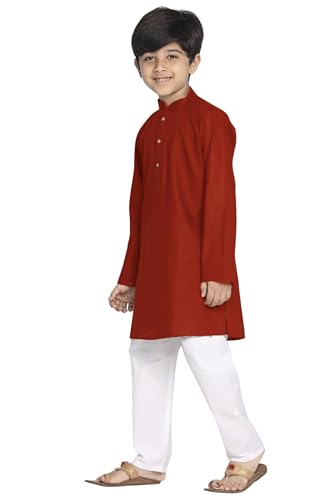 Image of Chandrakala Kids Kurta Set for Boys Indian Ethnic Wear (KK117-P)