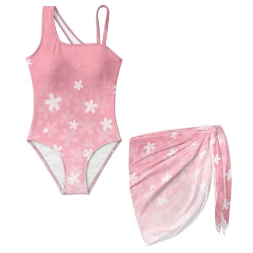 Traje de baño de una pieza para niñas de 7 a 18 años con falda