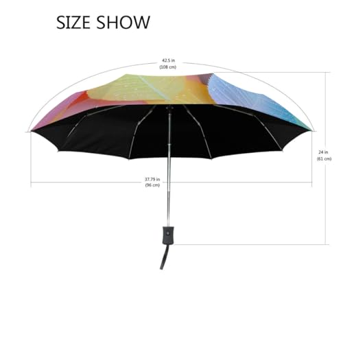 Parasol compact avec protection UV et parapluie portable imperméable - 3