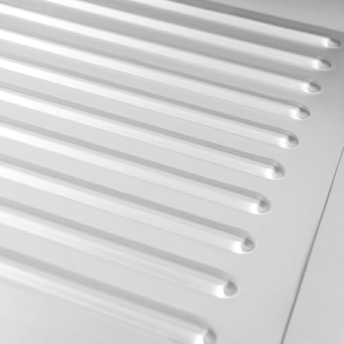 Bokknppo Laundry Room Sink with Washboard - Stainless Steel Double Sink for Bathroom, Kitchen, Basement (27.5 * 18.9in)