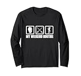 Fencer Weekend Schedule Fencing Lover Sabre Long Sleeve T-Shirt