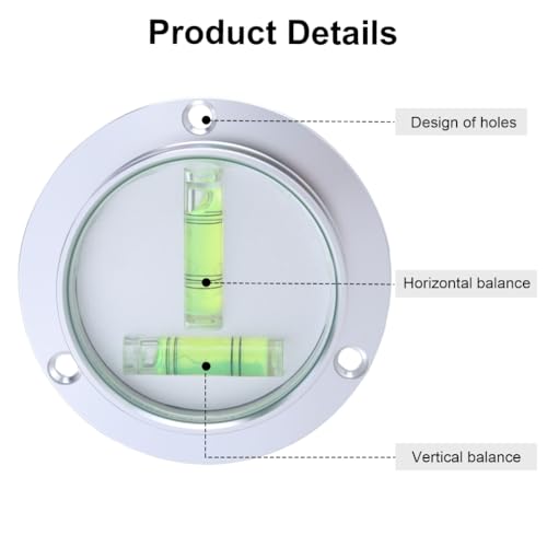Comprobación de burbujas bidireccional y mininivel de burbuja en cruz para instrumentos horizontales 5