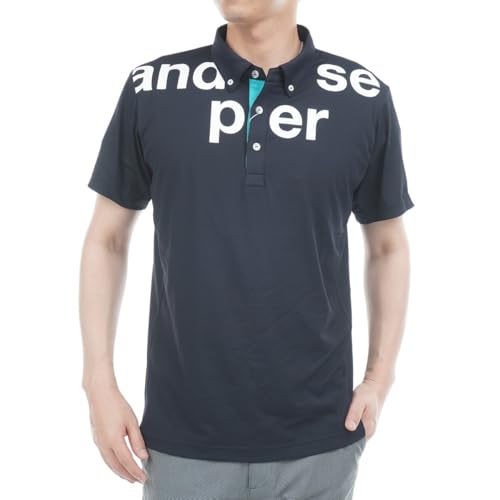 [アンパスィ] ポロシャツ メンズ ゴルフウェア ams9675v3 LL(LL) ネイビー(30)