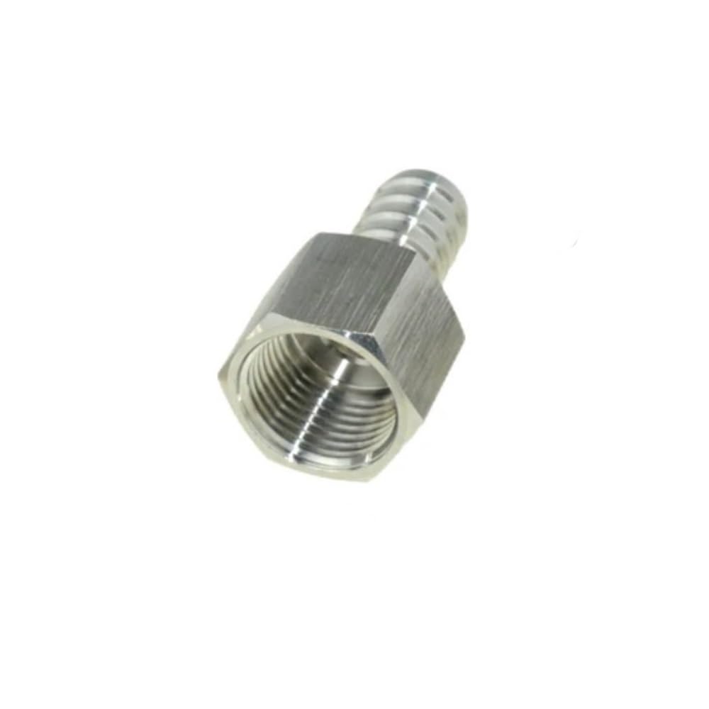 Sfqevhrz Women's One Color Threaded Hose Connector， Straight Reducer Adapters, Pcf Ss304 High Pressure Hose With Barb Fitting(12Mm*1/4Inch)