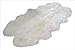 Produktbild Schaffellteppich Lammfell Schaffell Teppich Naturweiss (aus 4 ganzen Lammfellen) (Wollweiss, XL (180-200cm x 100-120cm))