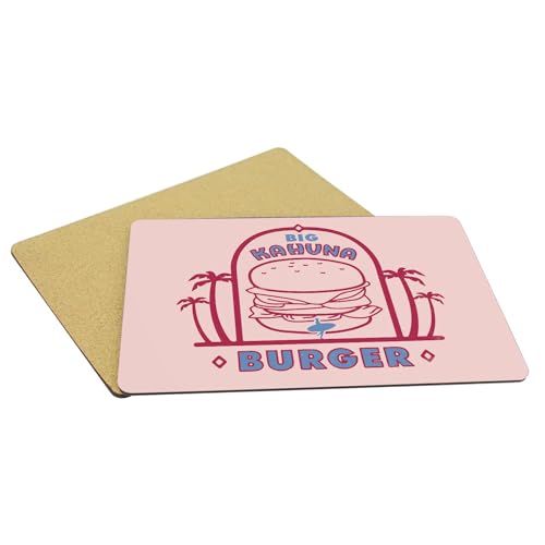 Napperons rose en liège Big Kahuna Burger grand format pour table basse - 5