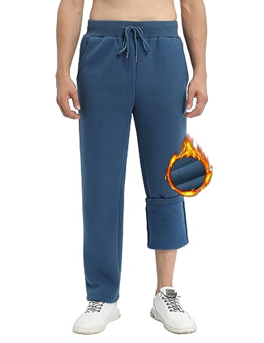 Svanco Pantalones de Deporte Hombre Pantalon de Chándal de Forro Polar Invierno Pantalon Largos Deportivos Joggers de Gimnasia Correr Aire Libre
