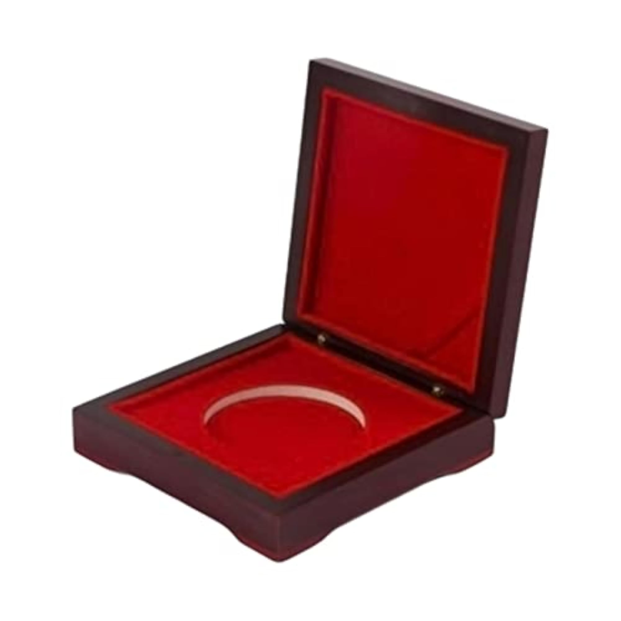Wooden Coin Storage Box Display Case for Medals & Coins