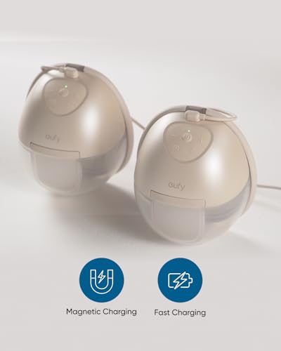 Image of eufy Security Breast Pump S1 /S1 Pro, Magnetic Charging Cable | Fast Magnetic Charging, Spare or Replacement Use, Not Compatible with Charging Case