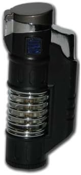 The Coil Triple Flame Lighter Black
