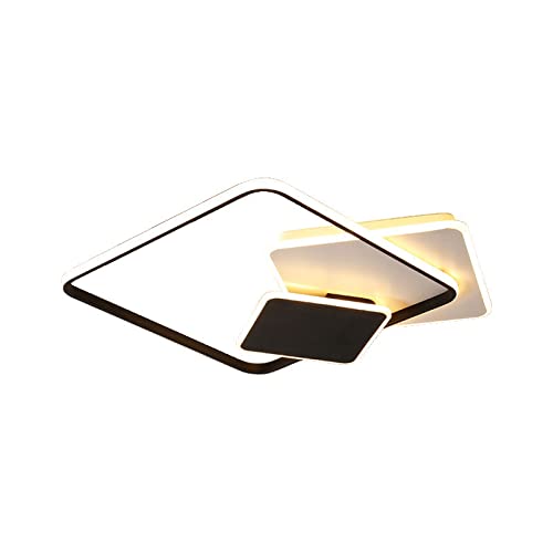 Plafonnier LED carré pour salle à manger et salon à luminosité réglable 48W