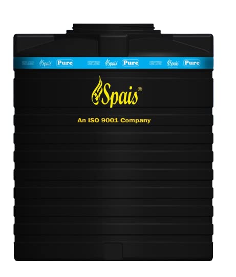 Jehovah JIREH Traders Water Tanks, Food Grade, Antibacterial, UV and Heat Resistant, BPA-Free, Easy Clean, Unbreakable 300 LTR Black