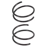 JOINPAYA Aros Nariz Espirales de Acero Inoxidable 2 Estilo Joyas para Mujer Obsequio de Bodas o Cumpleaños