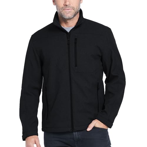 Image of Weatherproof Men's Softshell Jacket - Wind & Water Resistant - Breathable, Lightweight Outdoor Coat