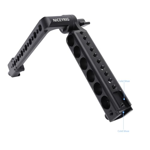 NICEYRIG Side Handle Grip 360° Adjustable knobs Aluminium Alloy Handgrip for DJI RS2/RSC2/RS3/RS3MINI/RS3 Pro/RS4/RS4 Pro Stabilizer Gimbal with Nato Clamp Rosette Mount-558 - Image 5
