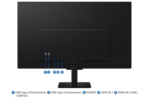 Image of Samsung 32 inch (80cm) M5 Smart Monitor with Smart TV Experience|FHD 1920 x 1080|Screen Mirroring TV Plus|Speakers|Adaptive Sound|Wi-Fi|HDMI|Bluetooth|LS32FM500EWXXL|Black