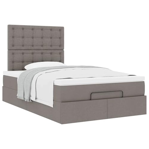 Fasba Ottoman-Bett mit Matratze Taupe 120x200 cm Stoff, Polsterbett Doppelbett Stilvolles Funktionsbett mit hydraulischem Stauraum3313317 – Bild 6