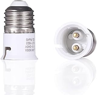 Luminosa E27 to B22 Lamp Socket Adapter Socket Converter (Pack of 2) / Screw to Bayonet Bulb Socket Adaptor Convertor/CE Certified / 1 Year Warranty