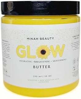 MULANGILA TEA Glow Butter, Skin Hydrating & Firming Face Butter with Shea Butter, Avocado Oil & Vitamin C