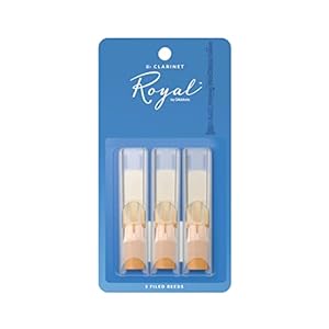 Rico RCB0315Royal by D’Addario 1.5 Strength Reeds for Bb Clarinet (Pack of 3)
