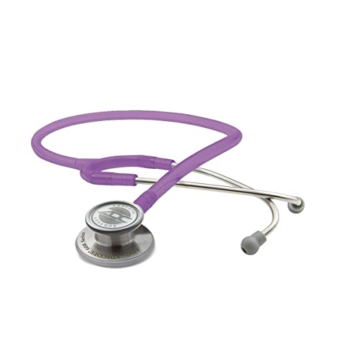 Image of ADC Adscope 608 Convertible Clinician Stethoscope with Tunable AFD Technology, For Adult and Pediatric Patients, 31 inch Length, Amethyst