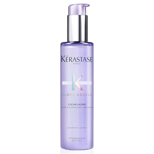 Kérastase Blond Absolu, Sérum Fortalecedor Para Pelo Teñido y Decolorado, Sin Aclarado, Con Ácido Hialurónico, Cicaplasme, 150 ml
