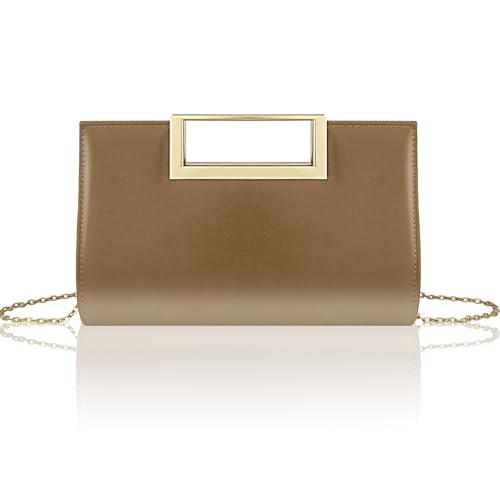 Image of Gets Clutch Purses for Women PU Leather Evening Handbag for Formal Wedding Party Clutches Small Crossbody Bag with Chain