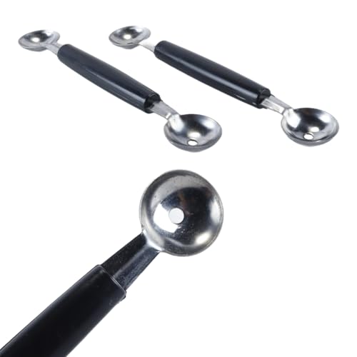 Gorise Scavino per melone in acciaio inox a doppia faccia, cucchiaio rotondo per gelato alla frutta, biscotti e dessert
