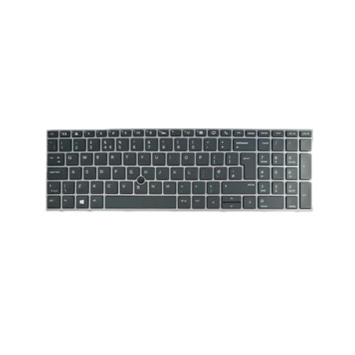 Teclado de laptop para HP ZBook 15 G6 en color negro y con distribucion UK English