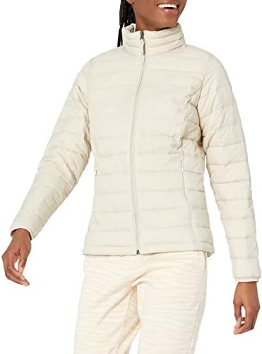 Amazon Essentials Women's Lightweight Long-Sleeve Water-Resistant Puffer Jacket (Available in Plus Size), Stone, XX-Large