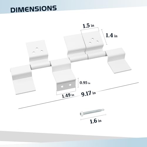 2 Pack RV Door Hinges, 6 Leaf 198295 Trailer Entry Door Hinges，Heavy Duty RV Friction Door Hinge Assembly Repalcement Partnumber 198295 by SyunsXoon - Image 2