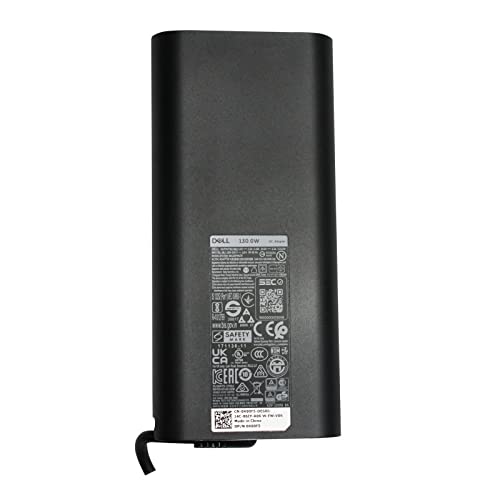 Genuine Dell 130W Laptop USB-C Type AC Adapter for DELL XPS 15 9575, XPS 9575-7354BLK-PUS, XPS 15 2-in-1 9575, XPS 2-in-1 4K T XPS 15 9570 P/N: 0K00F5 K00F5 Charger 20V 6.5A + Free UK Power Cord