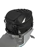 JFG RACING Motorcycle Tail Bag 22-38L Dual Use Seat Helmet Bag Backpack Universal for Motorcycle Motorbike Street Dirt Bike Accessories