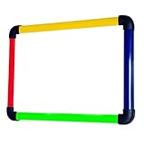 VIZ-PRO Small Board/Writing Whiteboard/Dry Erase Board, Colourful Plastic Frame - 16 X 12 Inches