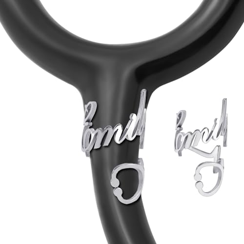Personalized Stethoscope Name Tag Customized Iittman Stethoscope Charms Stethoscope ID Tag-Nurses Week/Graduation Gift for Nurse, Doctor, Medical Assistant (Style 7)